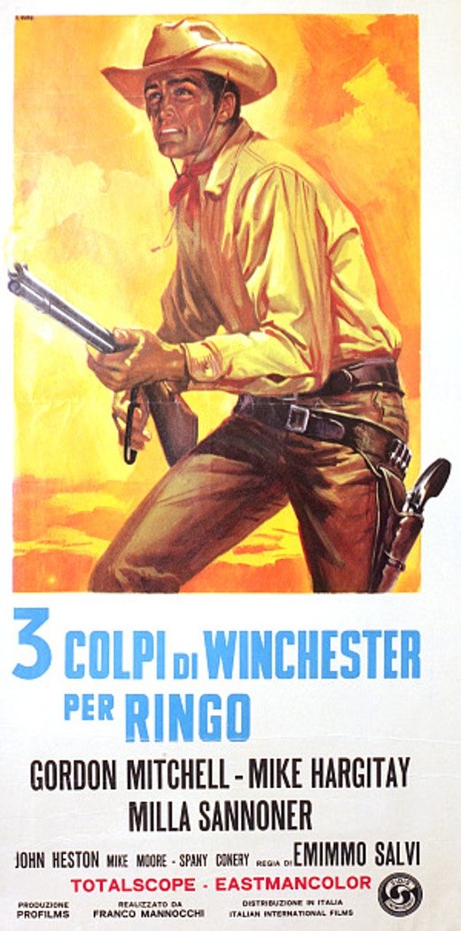 Locandina di 3 colpi di Winchester per Ringo