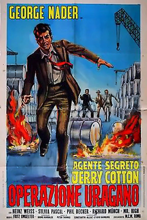 Locandina di Agente segreto Jerry Cotton operazione uragano