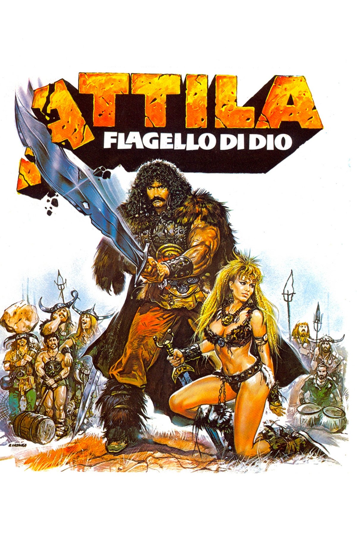 Locandina di Attila flagello di Dio