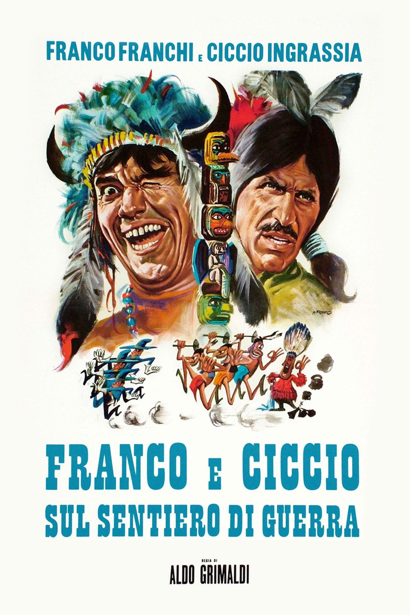 Locandina di Franco e Ciccio sul sentiero di guerra