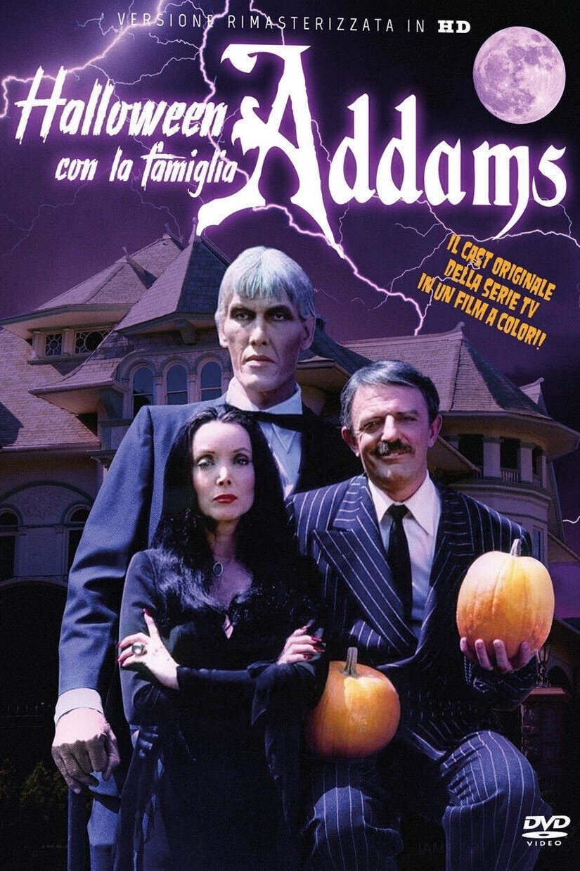 Locandina di Halloween con la famiglia Addams