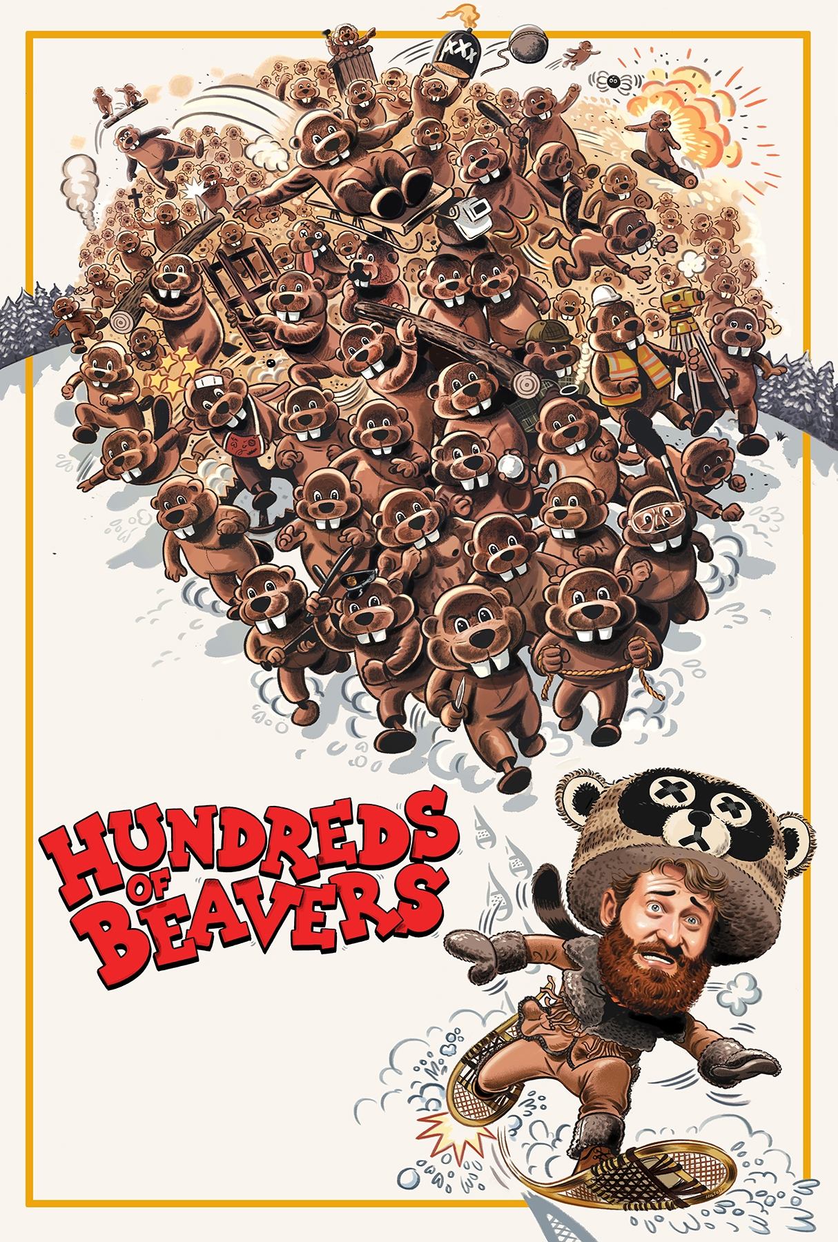 Locandina di Hundreds of Beavers