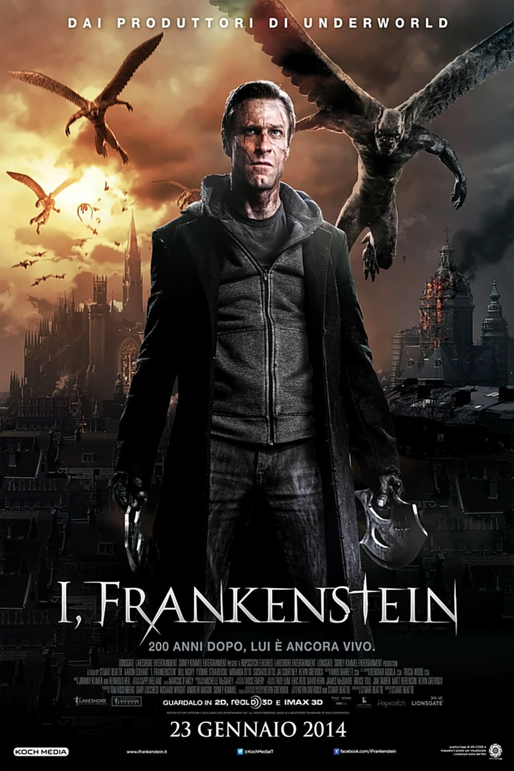 Locandina di I, Frankenstein