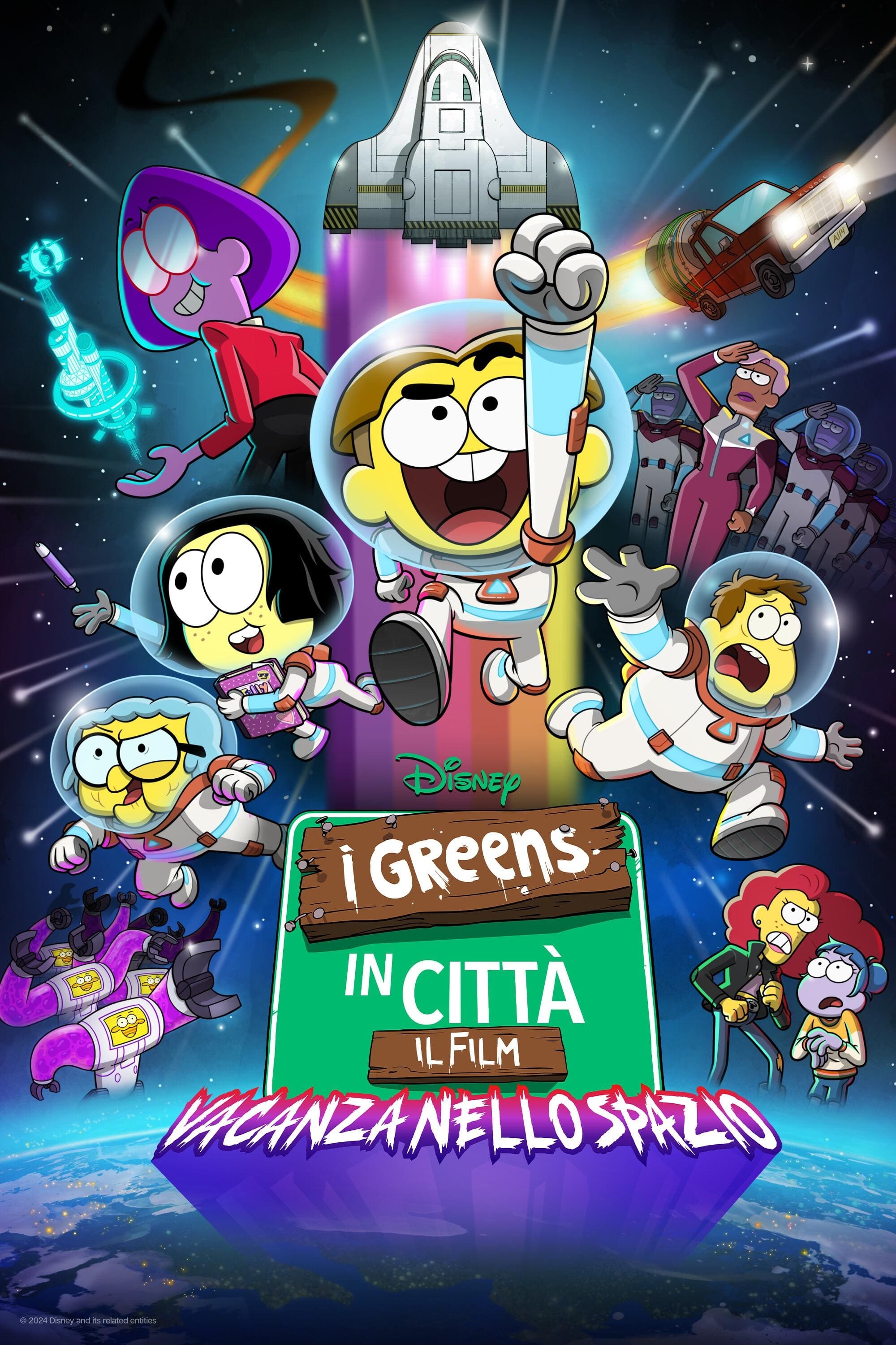 Locandina di I Greens in città, il Film: Vacanza nello spazio