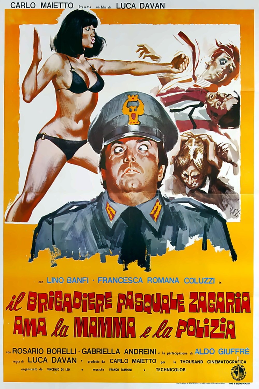 Locandina di Il brigadiere Pasquale Zagaria ama la mamma e la polizia