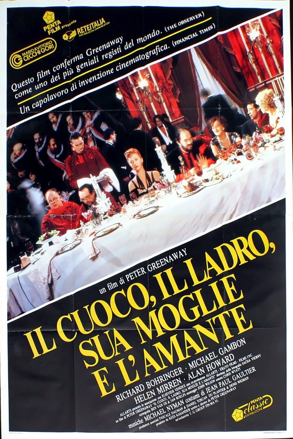 Locandina di Il cuoco, il ladro, sua moglie e l'amante