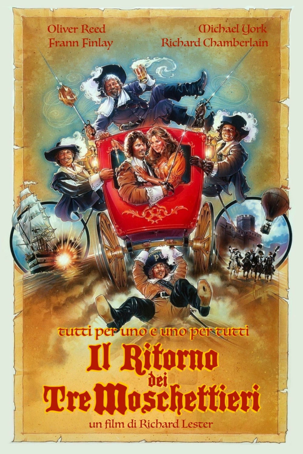 Locandina di Il ritorno dei tre moschettieri