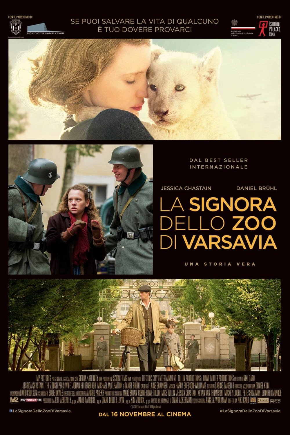 Locandina di La signora dello zoo di Varsavia