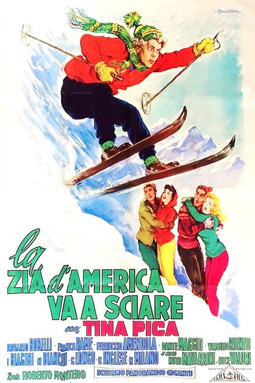 Locandina di La zia d'America va a sciare