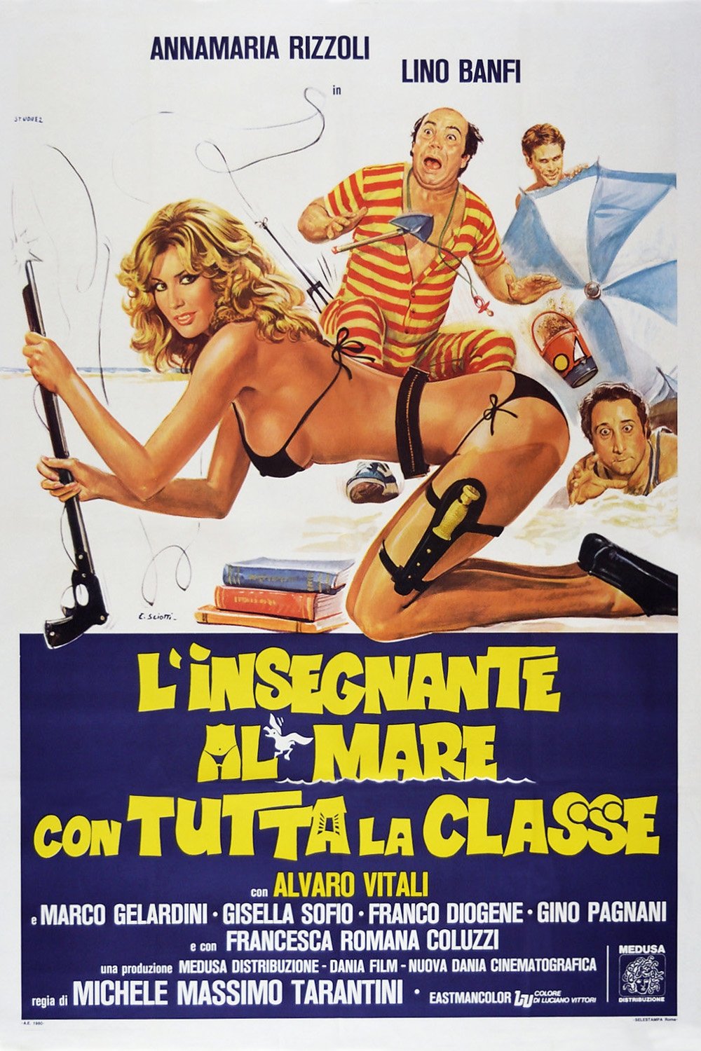 Locandina di L'insegnante al mare con tutta la classe