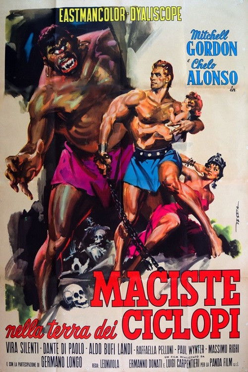 Locandina di Maciste nella terra dei ciclopi