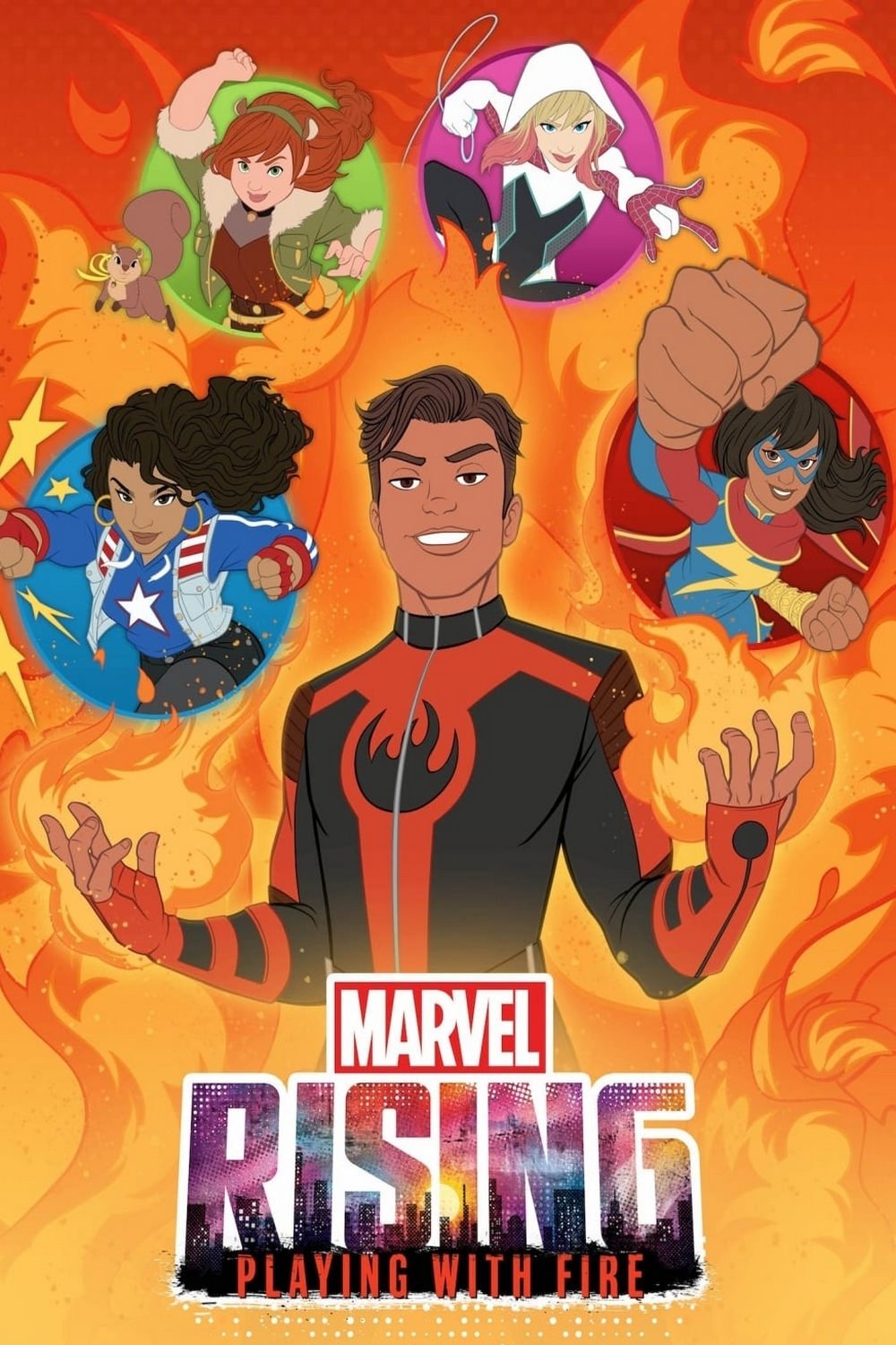 Locandina di Marvel Rising - Giocare con il fuoco