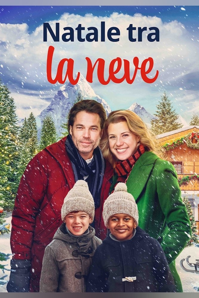 Locandina di Natale tra la neve