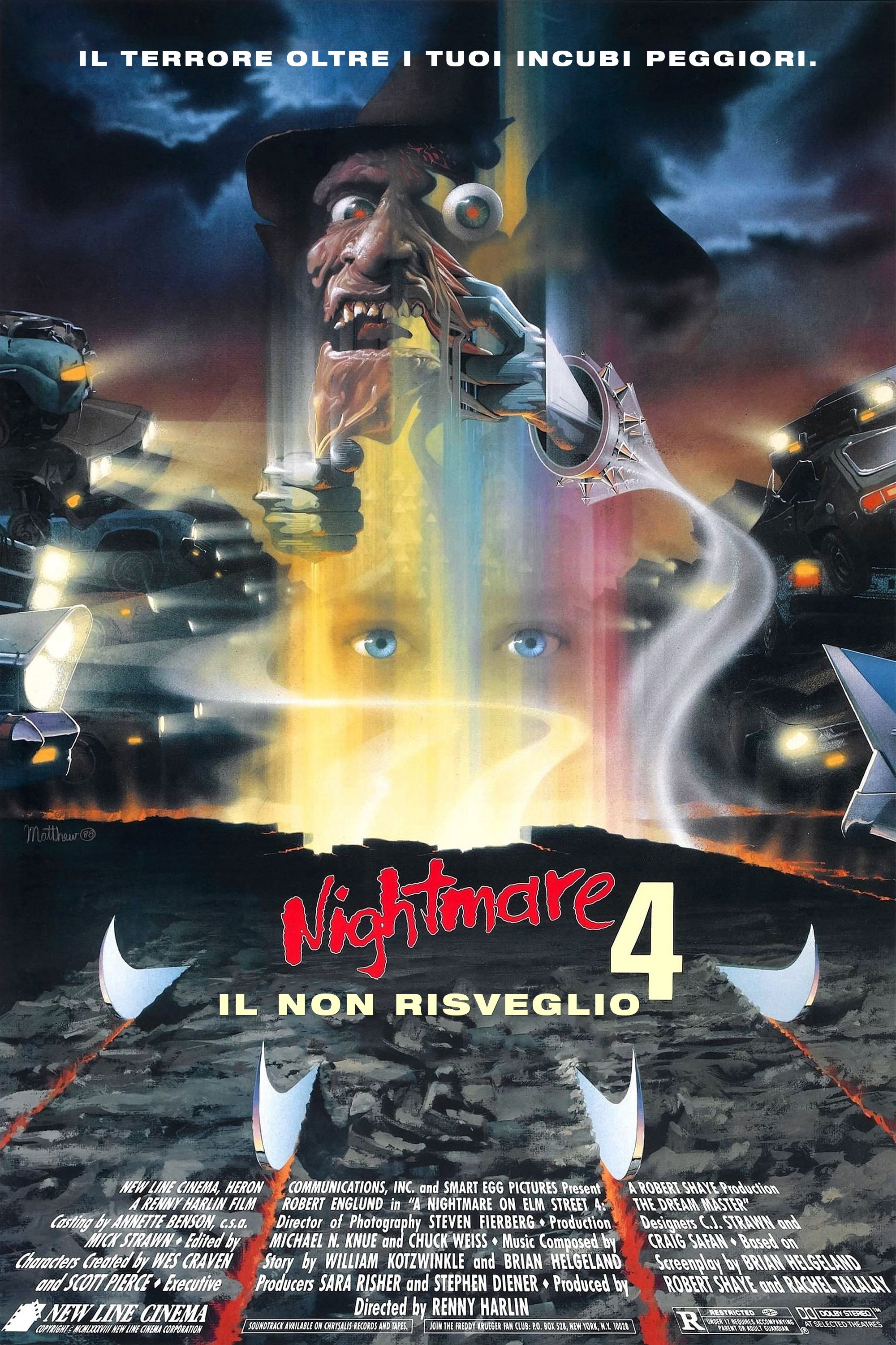 Locandina di Nightmare 4 - Il non risveglio