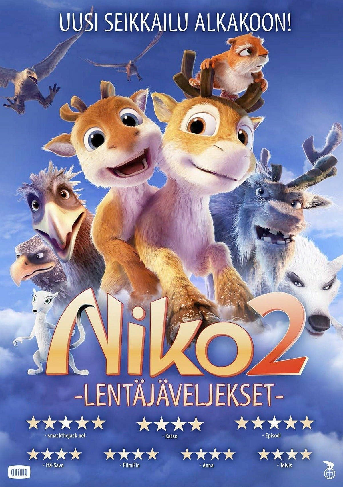 Locandina di Niko e Johnny - Due renne nei guai