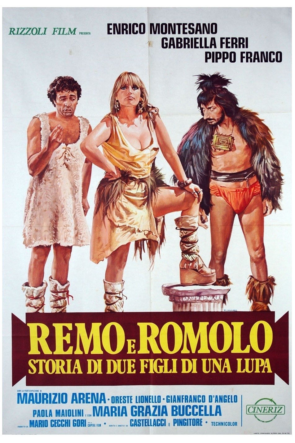 Locandina di Remo e Romolo - Storia di due figli di una lupa