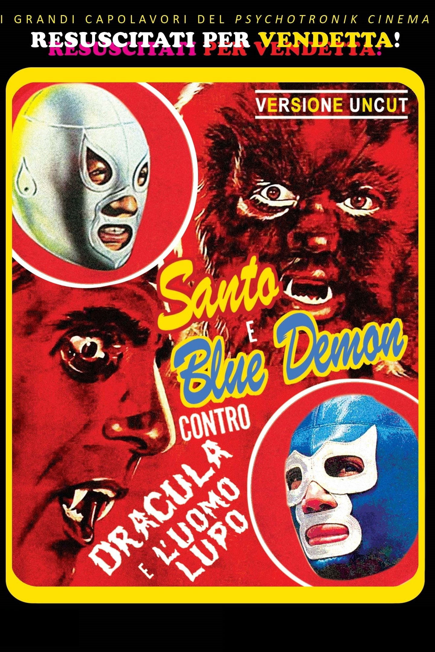 Locandina di Santo e Blue Demon contro Dracula e l'Uomo Lupo