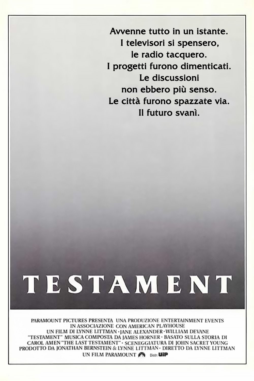 Locandina di Testament